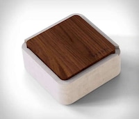 Storage-Equipped Concrete Ashtrays Image 2