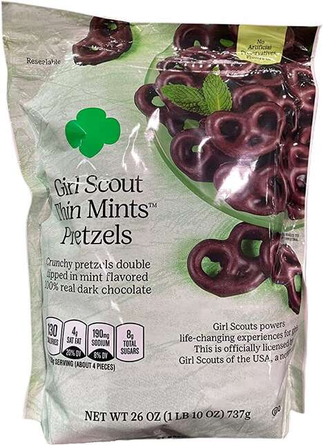 Minty Chocolate-Covered Pretzels