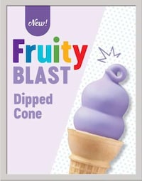 Purple-Hued Dipped Cones