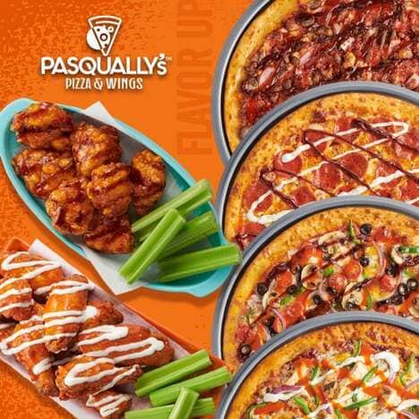 Sauce-Drizzled Pizza Menus