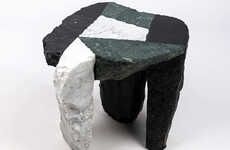Marble Fragment Side Tables