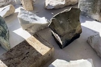 Marble Fragment Side Tables Image 4