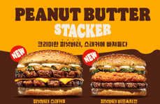 Stacked Peanut Butter Burgers