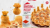 Seafood Dumpling-Topped Pizzas Image 1