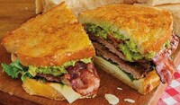 Parmesan Sourdough Bacon Burgers