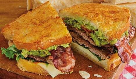 Parmesan Sourdough Bacon Burgers