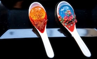 Spoon-Served Spherified Shooters Image 1