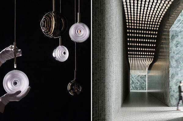 Multifaceted Glass Crystal Fixtures
