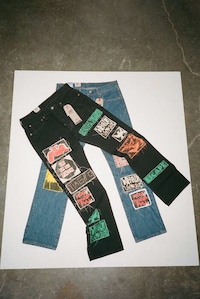 Punk-Inspired Patchwork Jeans Image 6