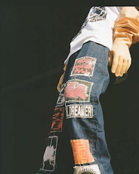 Punk-Inspired Patchwork Jeans Image 7