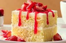 Staked Strawberry Cream Cakes