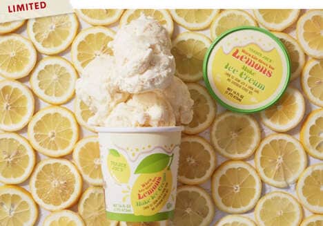 Tart Lemon Ice Creams