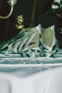 Crystal-Adorned Football Sneakers Image 4