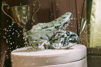 Crystal-Adorned Football Sneakers Image 5