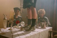 Crystal-Adorned Football Sneakers Image 8