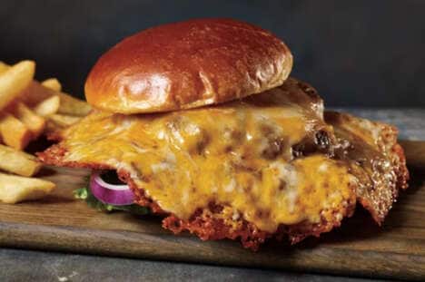 Crispy Cheese-Encircled Burgers
