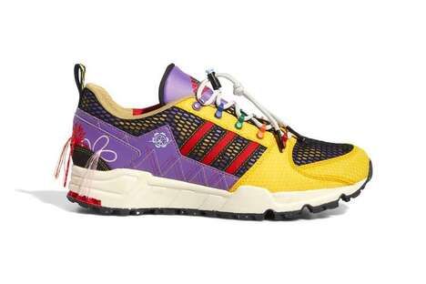 Paneling Colorful Vibrant Sneakers