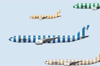 Striped Leisure Airplane Liveries Image 1