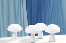 Mushroom-Shaped Outdoor Lamps