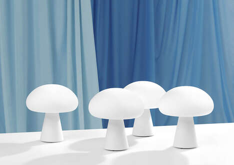 Mushroom-Shaped Outdoor Lamps
