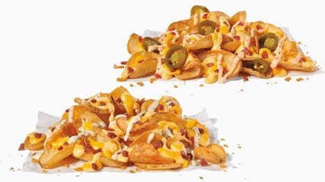 Scooped Potato Chips Nachos
