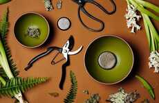 Fern-Inspired Pottery Dinnerware