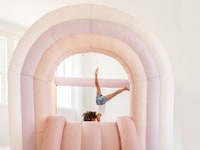 Pastel Indoor Bounce Houses Image 7