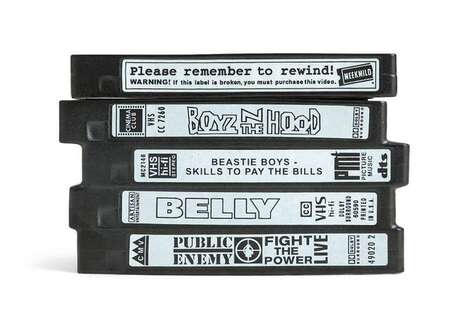 Retro VHS Tape-Resembling Vase
