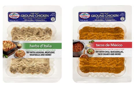 Seasoned Ground Chicken Products