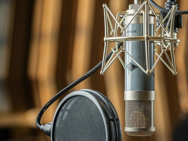 Elegant Audio Engineer Microphones