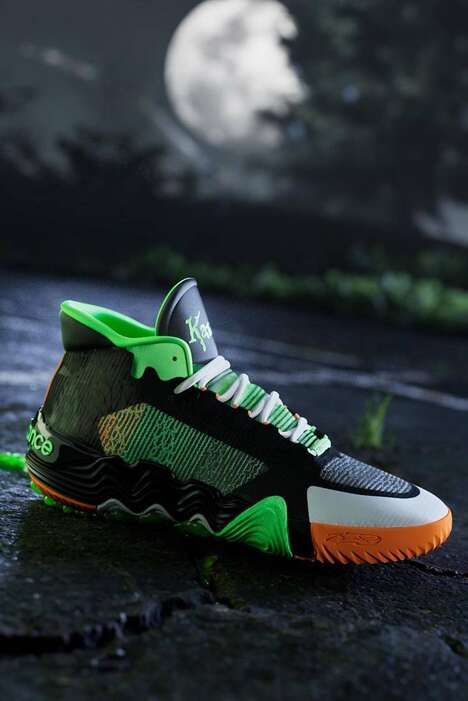 Florescent Green Basketball Sneakers