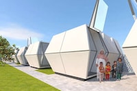 Origami-Inspired Disaster Relief Pods Image 1