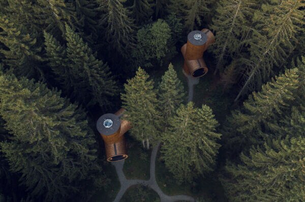 Cartoonish Tubular Treehouses