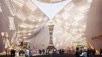 Vibrant Volcano-Inspired Buildings Image 2