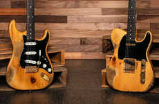 Nightclub-Derived Wood Guitars