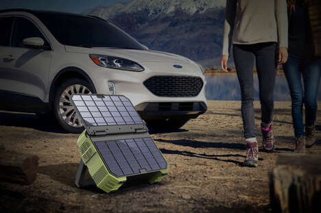 Collapsible Solar-Powered Energy Stations