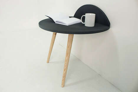 Wall-Mounted Two-Legged Tables