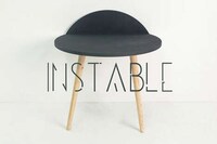 Wall-Mounted Two-Legged Tables Image 3