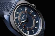 Bold Blue Titanium Timepieces
