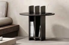 Bookcase-Equipped Side Tables