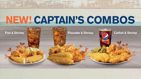 Hand-Breaded Seafood Combo Meals