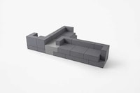 Stacked Brick-Like Sofas Image 6