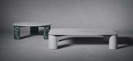 Minimalist Monolithic Table Collections