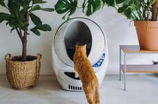 Elevated Self-Cleaning Litter Boxes