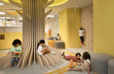 Yellow-Accented School Interiors