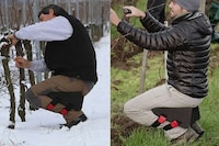 Wearable Crouching Support Seats