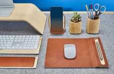 Luxe Leather Construction Mousepads