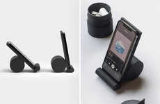 Cable Storage Smartphone Stands