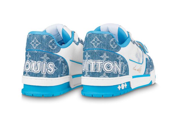 Louis Vuitton LV Trainer Sneaker Denim Blue – The Luxury Shopper