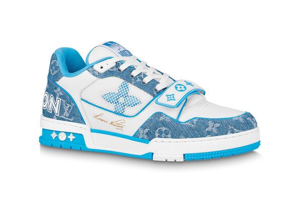 Louis Vuitton LV Trainer Sneaker Denim Blue – The Luxury Shopper